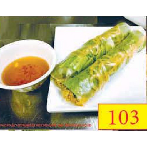 103. BÌ CUỐN - VIETNAMESE STYLE SHREDDED PORK & SALAD ROLL (2 ROLLS) OR (4 ROLLS)