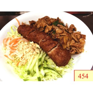 454. BÚN THỊT NƯỚNG, NEM NƯỚNG - VERMICELLI WITH GRILLED PORK & GRILLED MEAT BALL