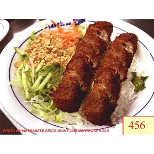456. BÚN NEM NƯỚNG - VERMICELLI WITH GRILLED MEAT BALLS