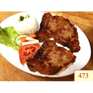 473. CƠM TẤM GÀ NƯỚNG - GRILLED CHICKEN LEMONGRASS WITH STEAMED RICE