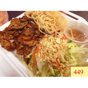 449. BÚN THỊT NƯỚNG, BÌ -VERMICELLI WITH GRILLED PORK & SHREDDED PORK SKIN