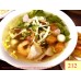 212. HỦ TIẾU MỸ THO ( KHÔ HOẶC NƯỚC) - “MY THO” STYLE SEAFOOD & BBQ PORK WITH CLEAR NOODLE IN CHICKEN SOUP (OR SOUP ON SIDE)