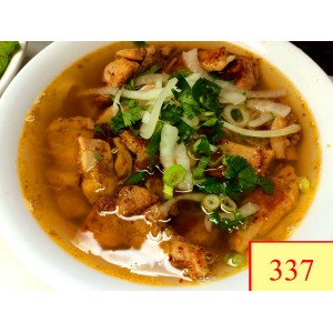337. PHỞ GÀ NƯỚNG - GRILL CHICKEN RICE NOODLE SOUP