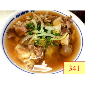 341. PHỞ BÒ GÀ - ASSORTED BEEF & CHICKEN RICE NOODLE SOUP