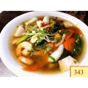 343. PHỞ ĐỒ BIỂN - SEAFOOD RICE NOODLE SOUP