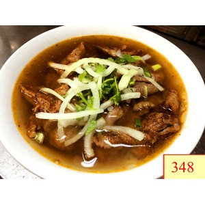 348. PHỞ BÒ NƯỚNG - GRILL BEEF RICE NOODLE SOUP